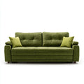 Upholstered Fabric Sofa 200x100x90 cm - Olive Green - Modern Style
