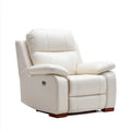 Recliner Faux Leather 102x94x98 cm - White - Modern Style