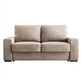Modern Design Sofa Set Fabric Upholstery 180x90x85 cm - Beige