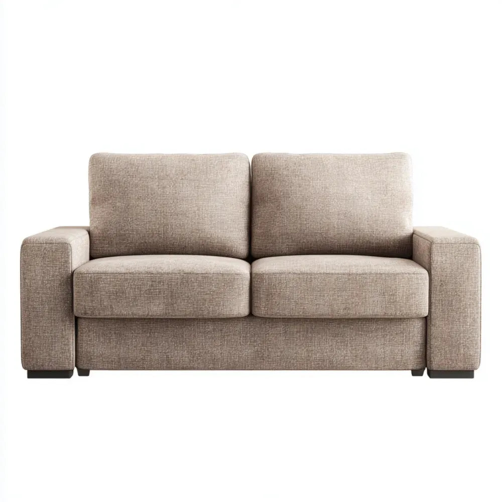 Modern Design Sofa Set Fabric Upholstery 180x90x85 cm - Beige
